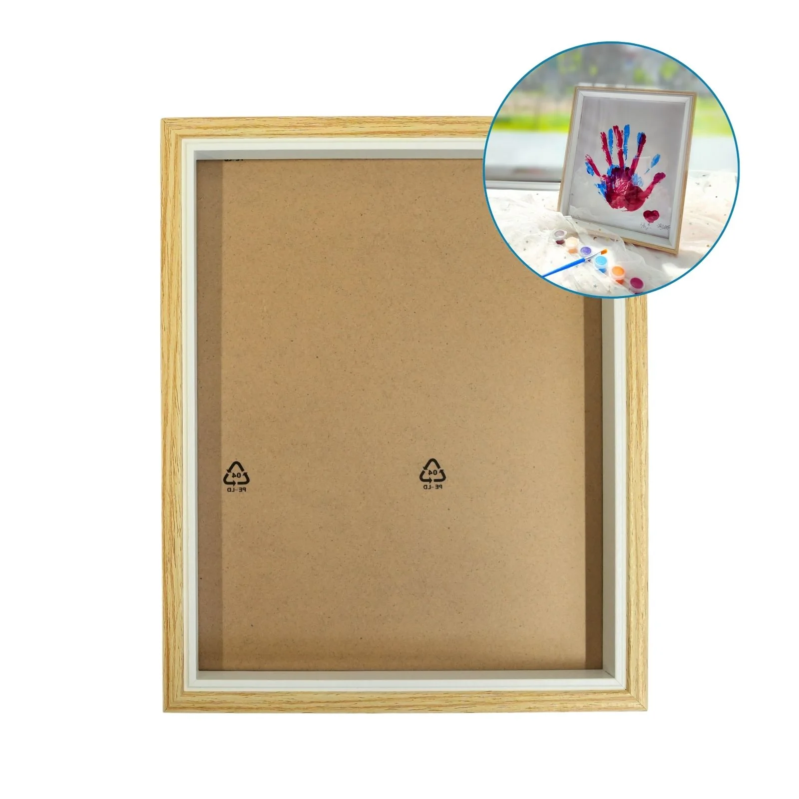 Handabdruck-Bilderrahmenset Bastelset Handabdrücke Baby Hand- und Fussabdruck-Set