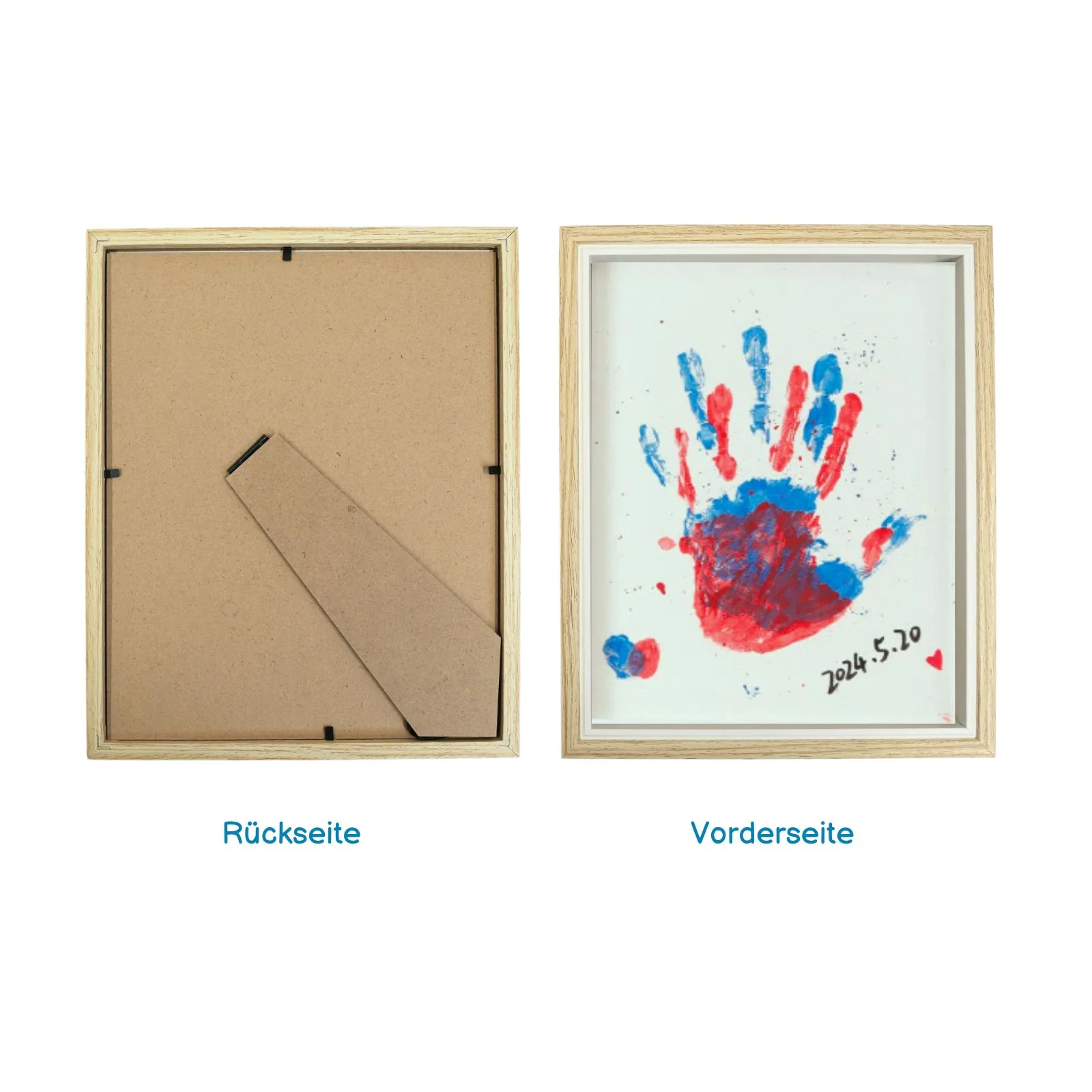 Handabdruck-Bilderrahmenset Bastelset Handabdrücke Baby Hand- und Fussabdruck-Set - Image 6