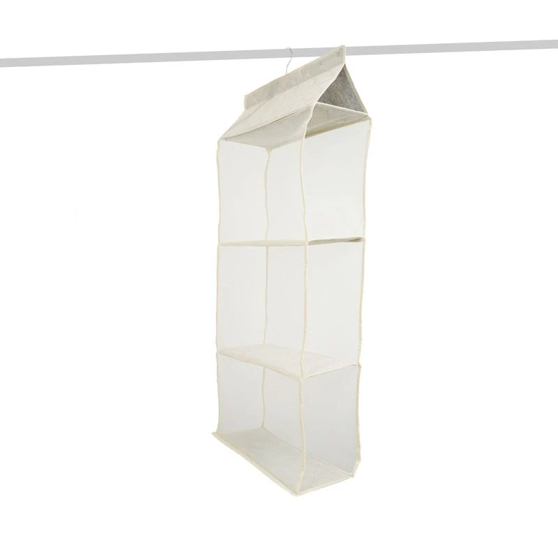 Handtaschen-Organizer zum Aufhängen Hängeaufbewahrung 3 Fächer Beige - Image 6