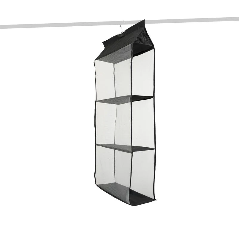 Handtaschen-Organizer zum Aufhängen Hängeaufbewahrung 3 Fächer Schwarz - Image 5