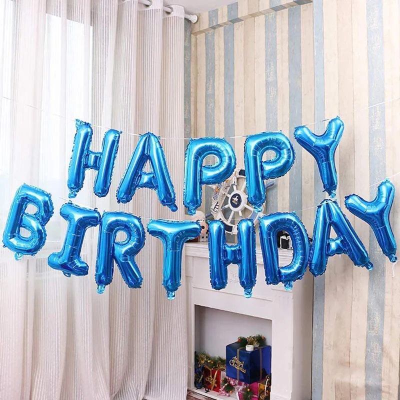 Happy Birthday Ballon Happy Birthday Luftballon Folienballon Girlande - Image 2