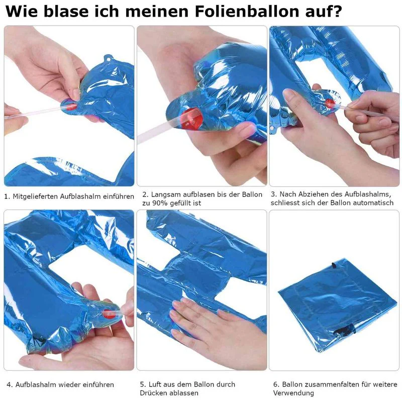 Happy Birthday Buchstabenballon Luftballon Folienballon Girlande - Image 3