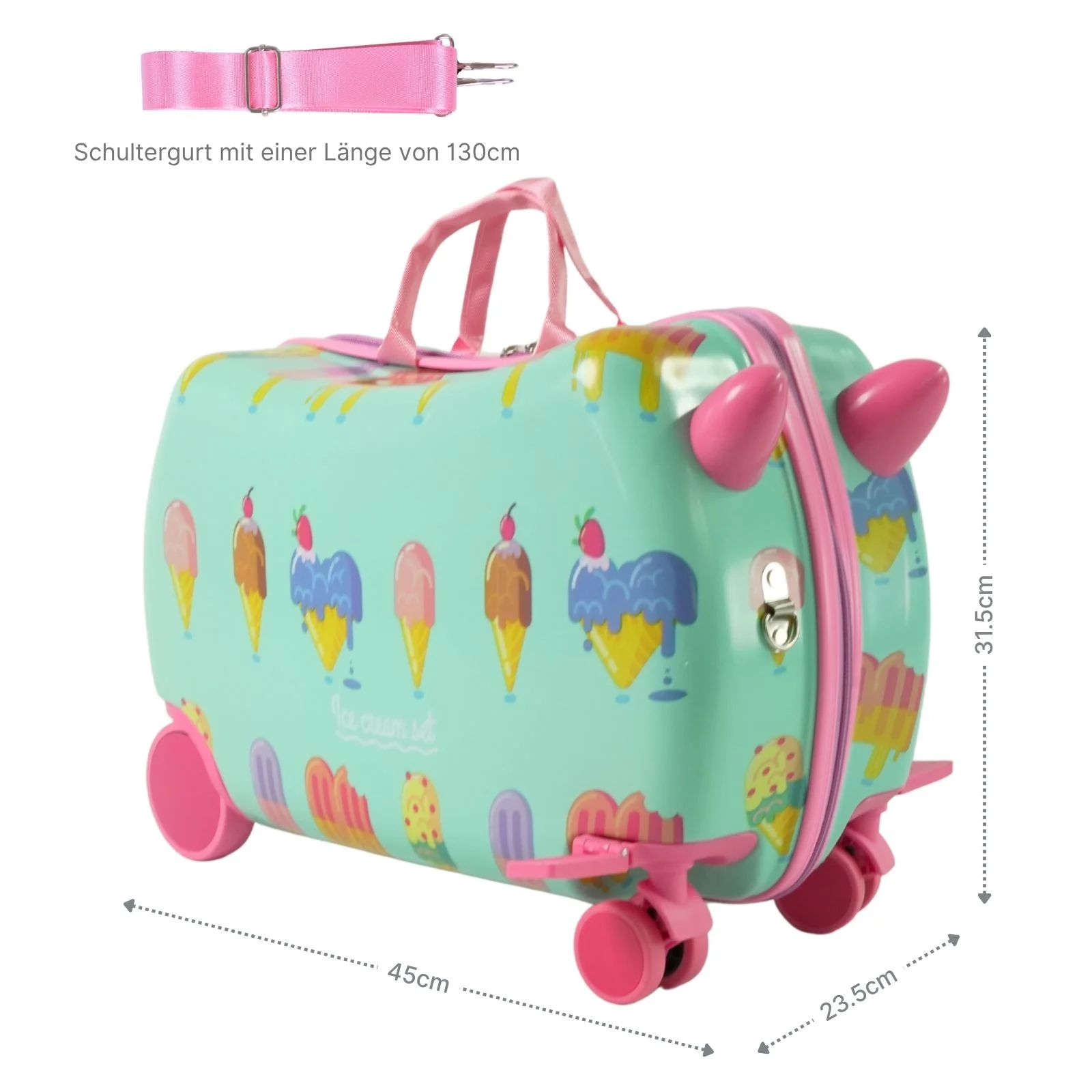 Kinderkoffer Reisegepäck Hartschalenkoffer Kindertrolley Koffer - Image 7