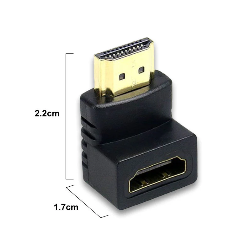 HDMI-Stecker auf HDMI-Buchse HDMI Winkeladapter 90° Winkeladapter HDMI - Image 4