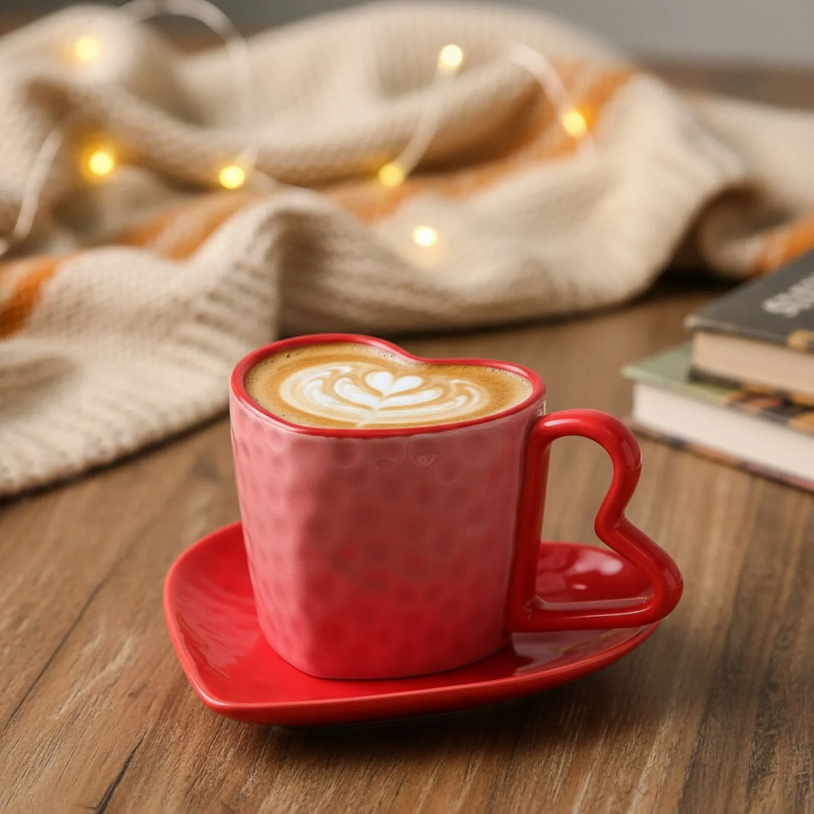 Herztasse mit Untertasse Becher Kaffeetasse Teetasse Henkeltasse - Image 2