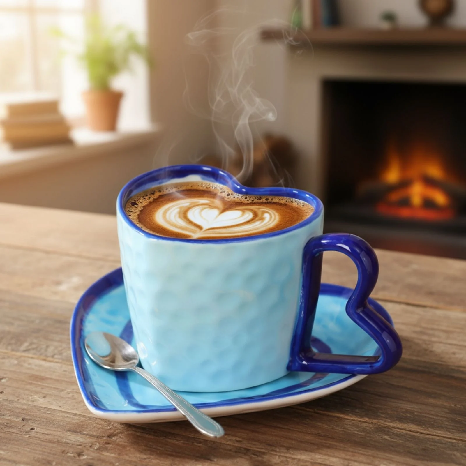 Herztasse mit Untertasse Teetasse Henkeltasse Becher Kaffeetasse - Image 2