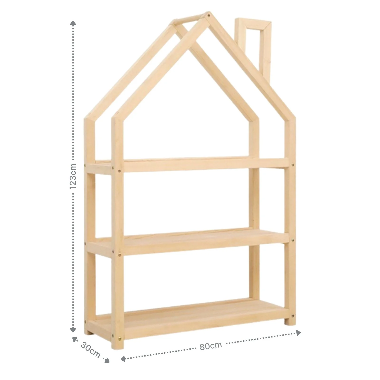 Holz-Aufbewahrungsregal Bücherregal Spielzeugregal Kinderzimmer-Regal - Image 5