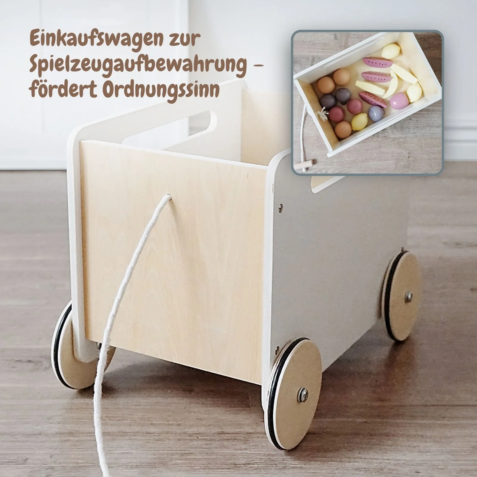 Holz-Kaufladen mit Zubehör Kinder-Verkaufsstand Früchte- und Obststand - Image 5
