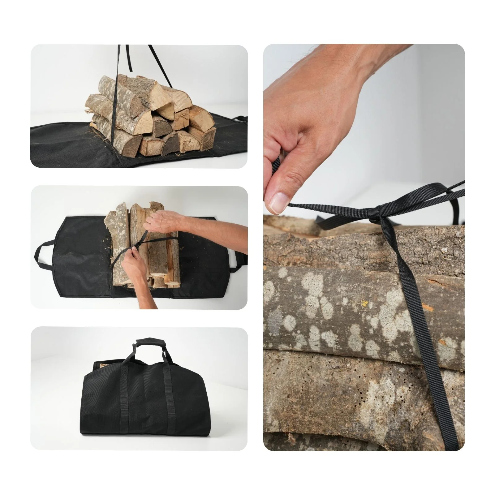 Holztragetasche Kamintasche Outdoor-Holztrage Brennholz-Tragehilfe - Image 3