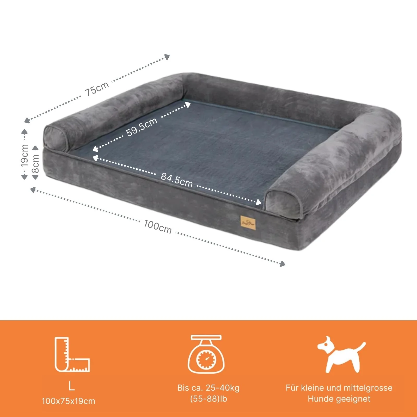 Hundebett Grösse L Hundekissen Haustierbett Hundesofa Hundematratze - Image 6