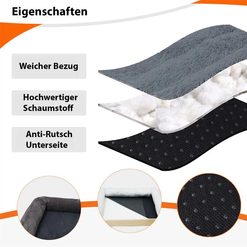 Hundebett Grösse M Hundekissen Tiermatte Hundesofa Haustiermatratze - Image 4