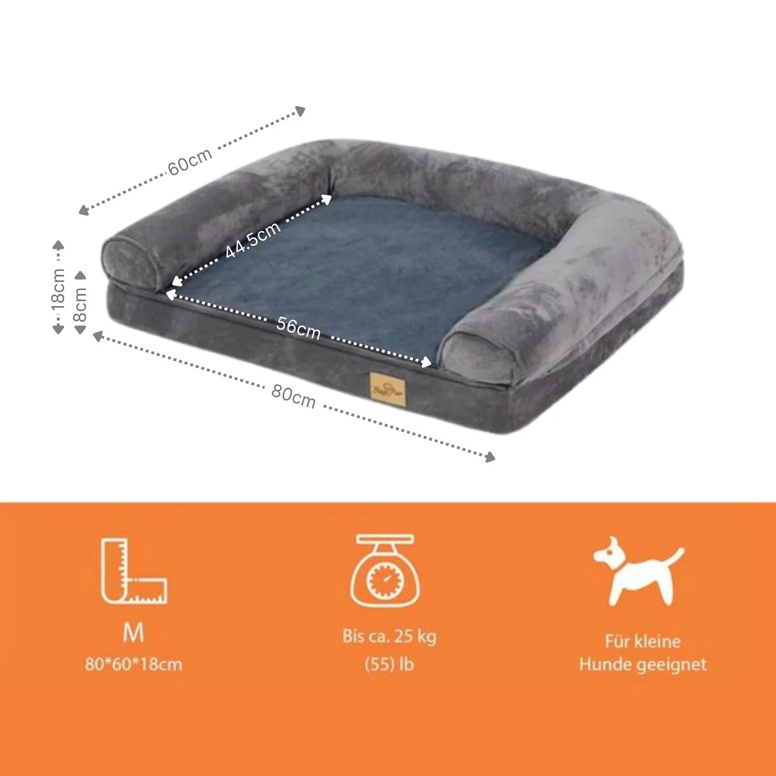 Hundebett Grösse M Hundekissen Tiermatte Hundesofa Haustiermatratze - Image 6
