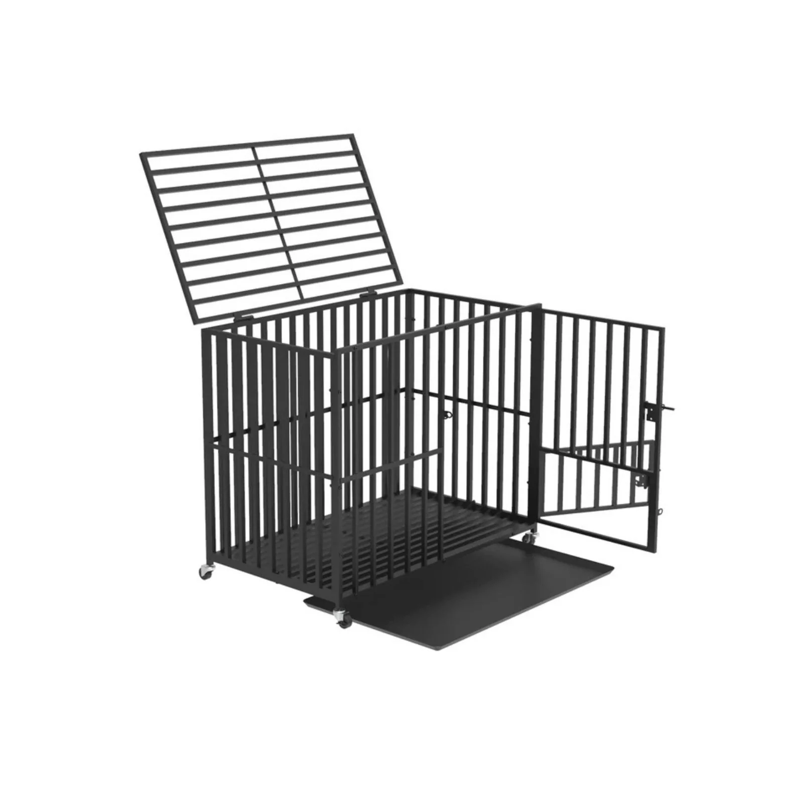 Hundekäfig Grösse L Hundebox Haustierkäfig Indoor-Käfig Metallkäfig - Image 2