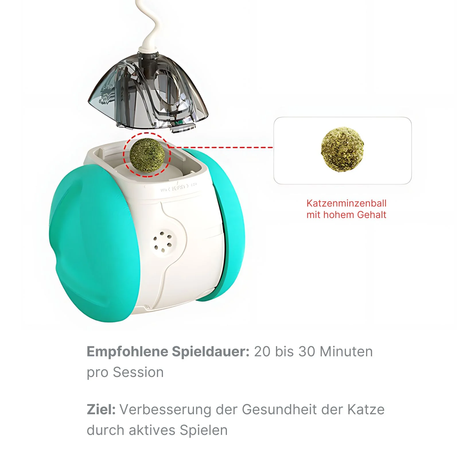 Interaktives Katzenspielzeug Balance-Schwung-Spielzeug Katzenfederspielzeug Katzenkugel - Image 10