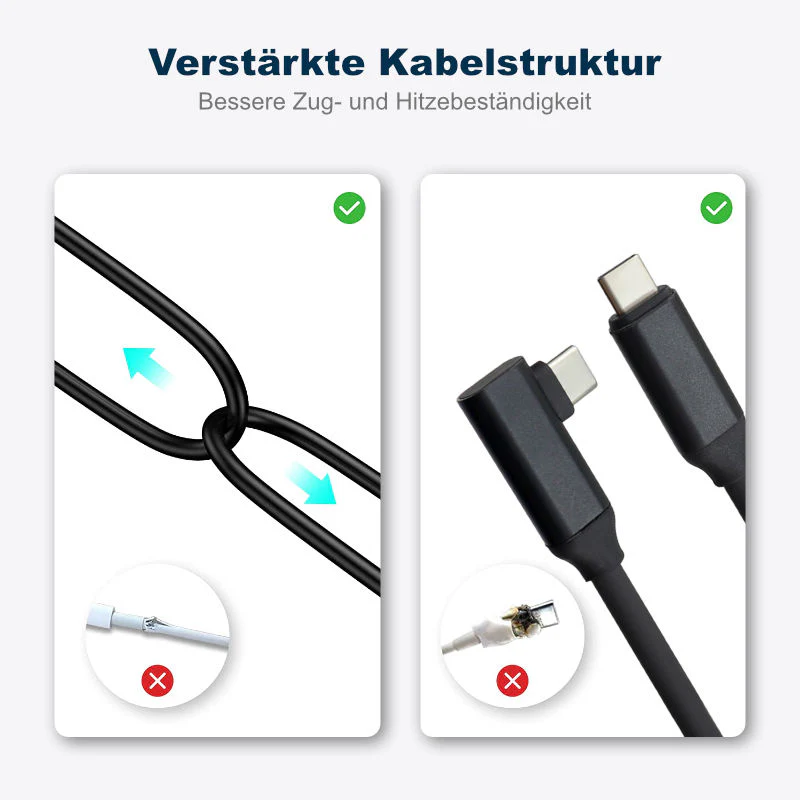 Kabel für VR Brille 5m Oculus Quest 2 USB-C Datenkabel Ladekabel - Image 5