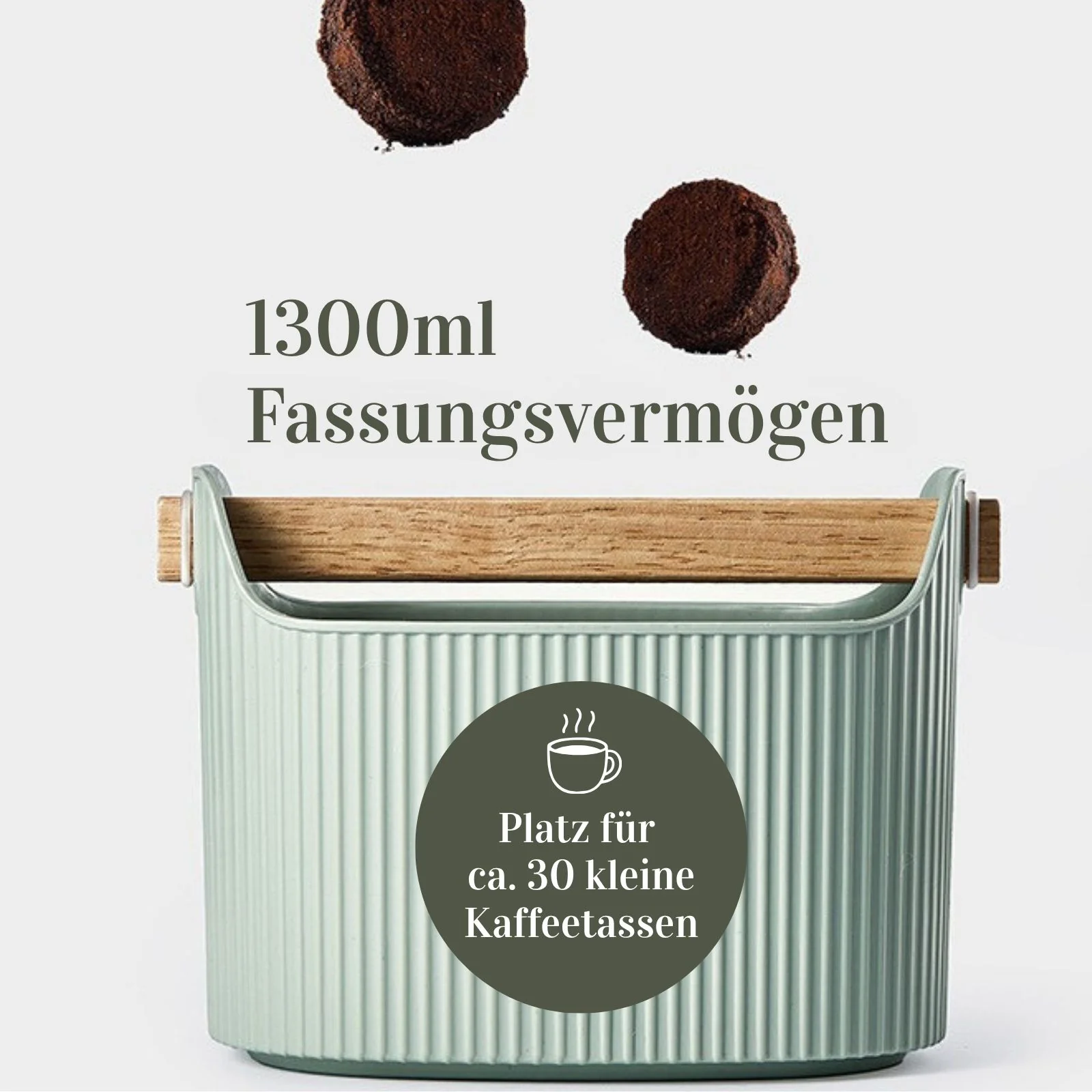 Kaffeesatz-Abklopfbehälter Kaffeesatzbox Abschlagbehälter Knock Box - Image 3