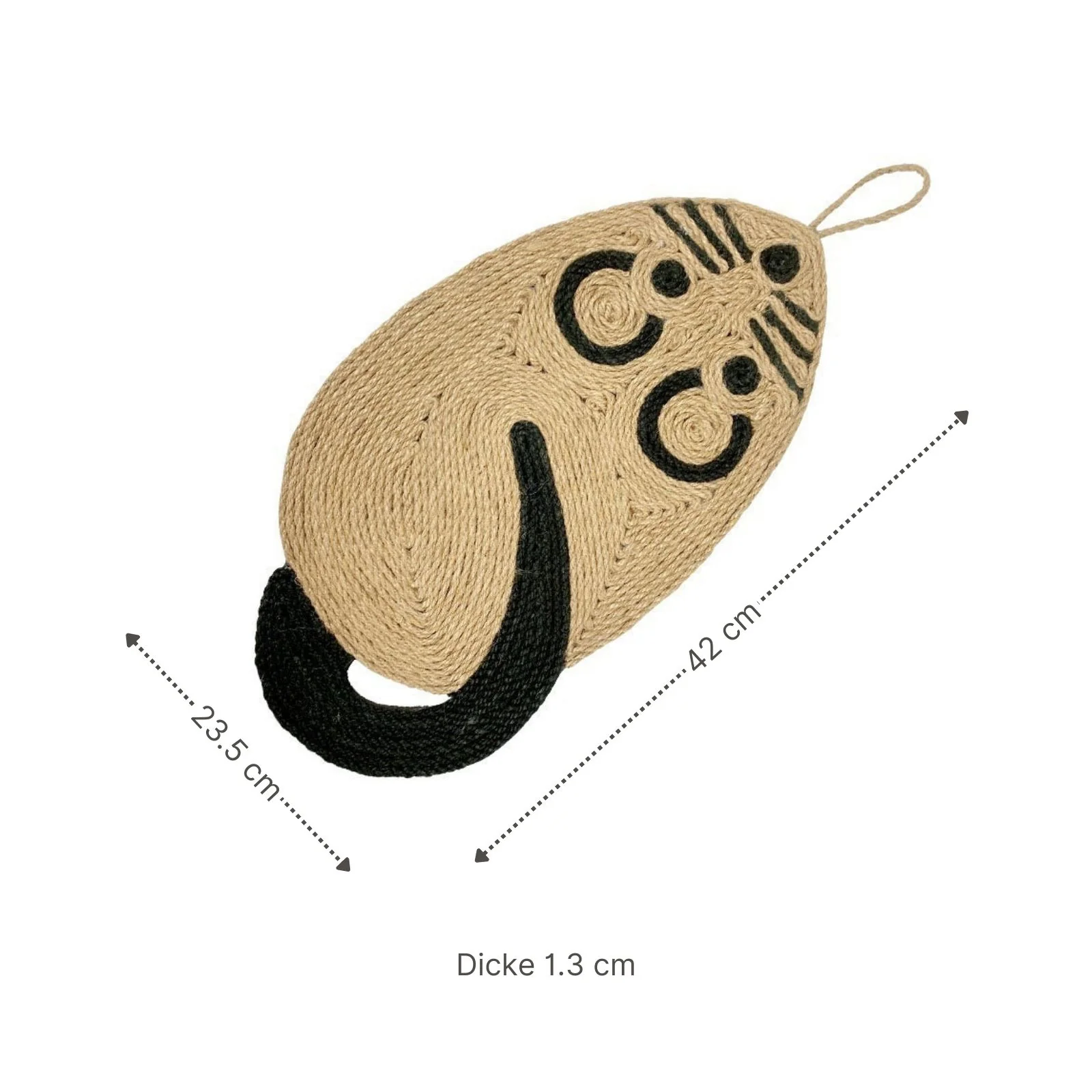 Katzen-Kratzmatte in Mausform Kratzspielzeug Kratzteppich Katzenspielzeug Kratzfläche - Image 3