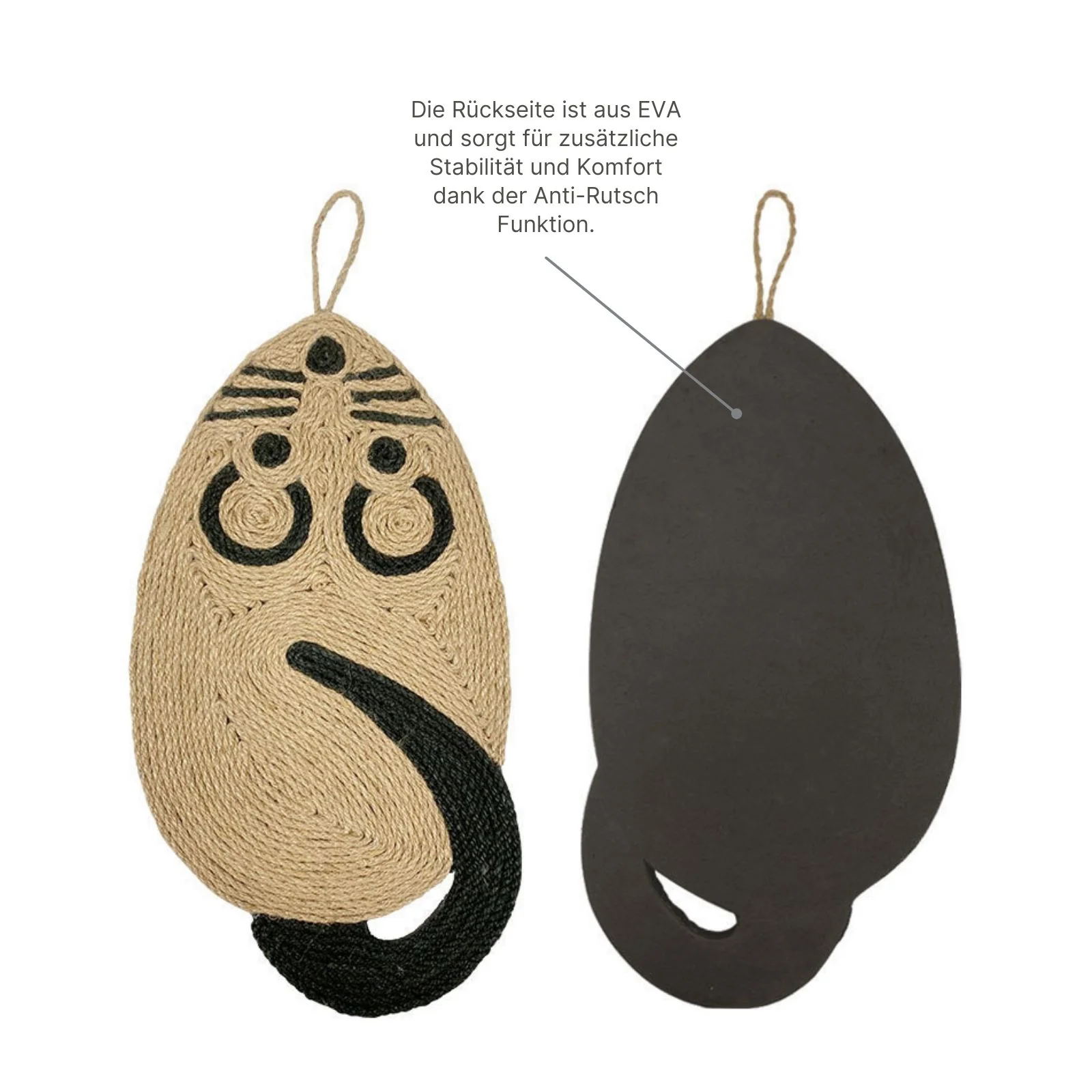 Katzen-Kratzmatte in Mausform Kratzspielzeug Kratzteppich Katzenspielzeug Kratzfläche - Image 5