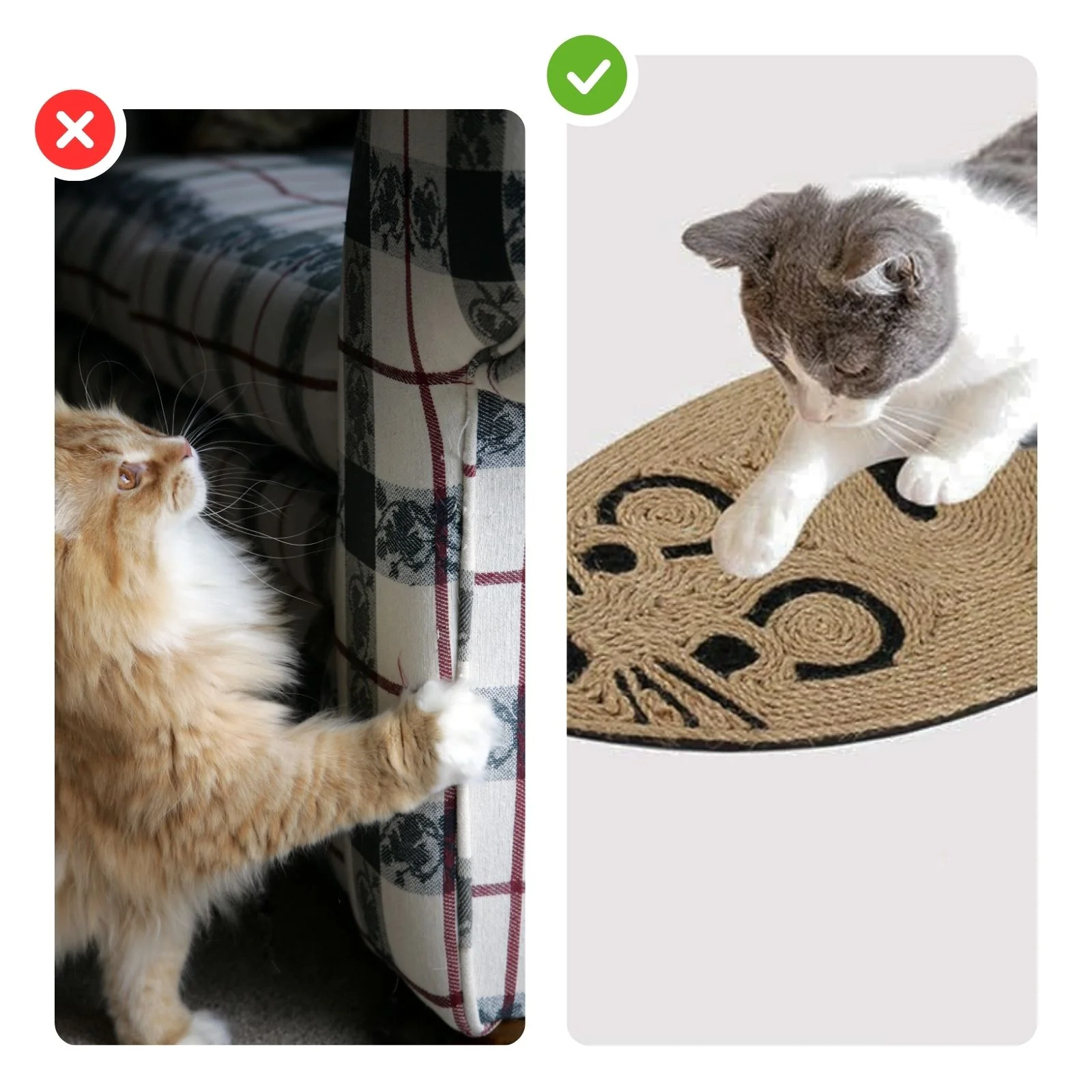 Katzen-Kratzmatte in Mausform Kratzspielzeug Kratzteppich Katzenspielzeug Kratzfläche - Image 6