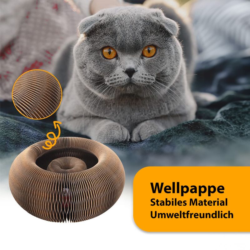 Katzen Spielzeug Ballspiel Haustierspielzeug Kratzspielzeug Kratzorgel - Image 4