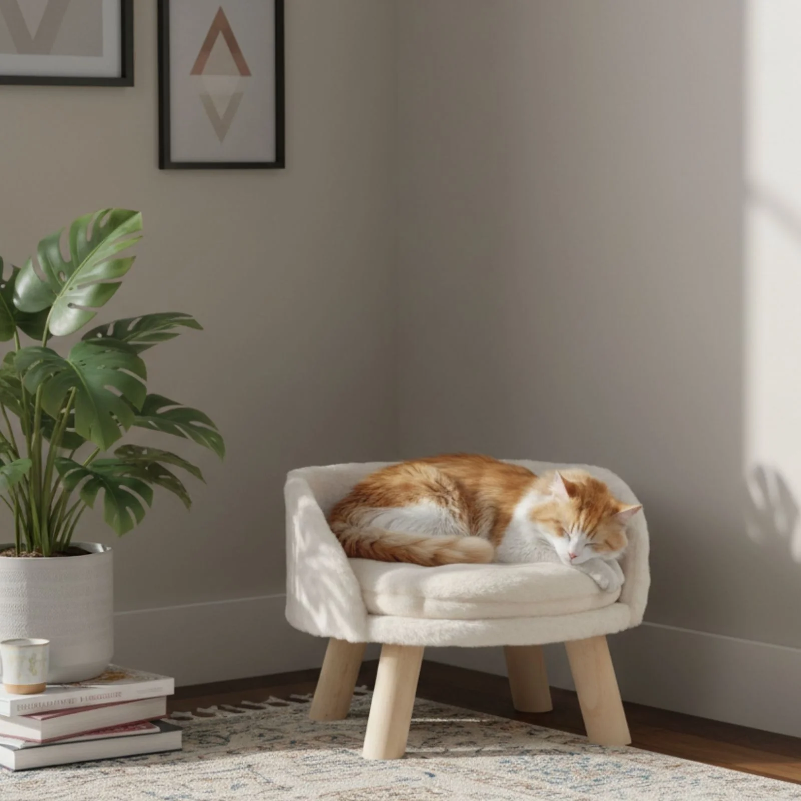 Katzenbett Grösse L mit Kissen Hochbett Liegeplatz Katzensofa - Image 2