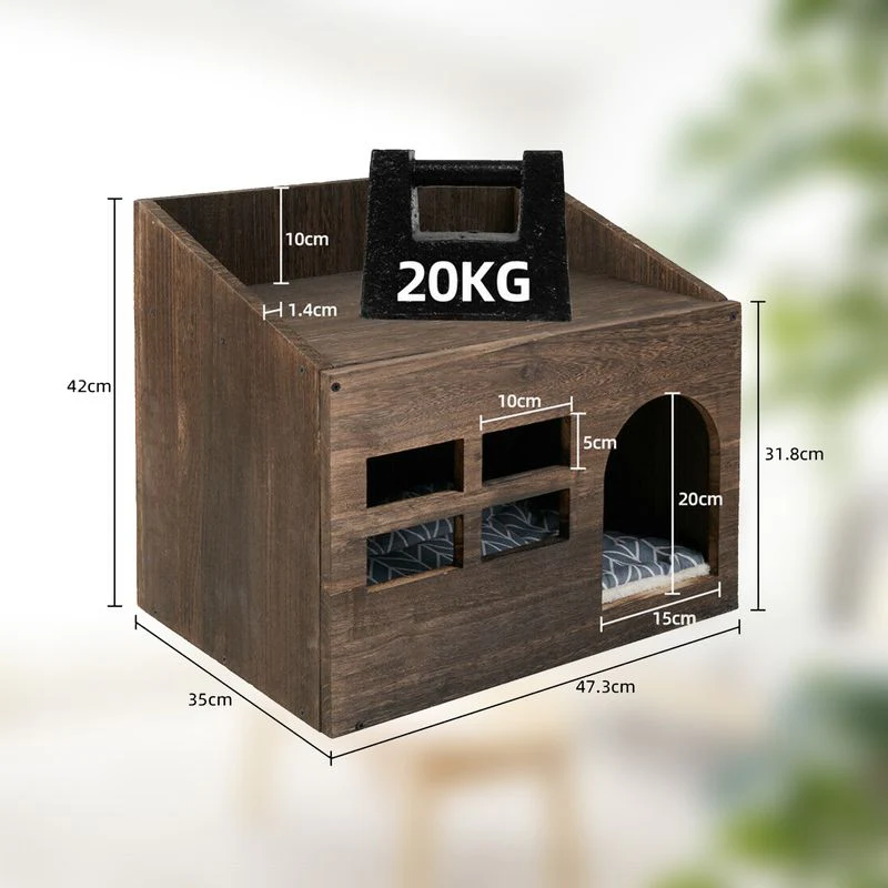 Katzenhaus XXL Katzenhöhle Haustier-Unterkunft Tierbehausung - Image 6