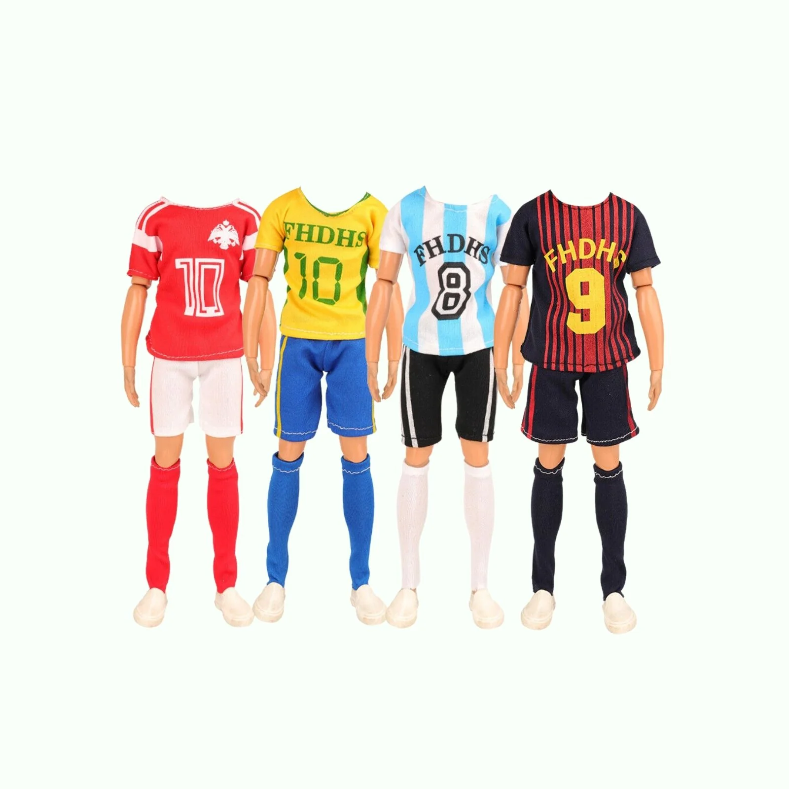 Ken Barbie 4er Set für Puppen Collection Motto Fussball - Image 4
