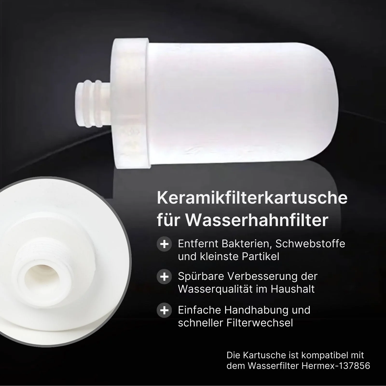 Keramik-Filterkartusche Ersatzfilter für Wasserhahnfilter 137856 - Image 2