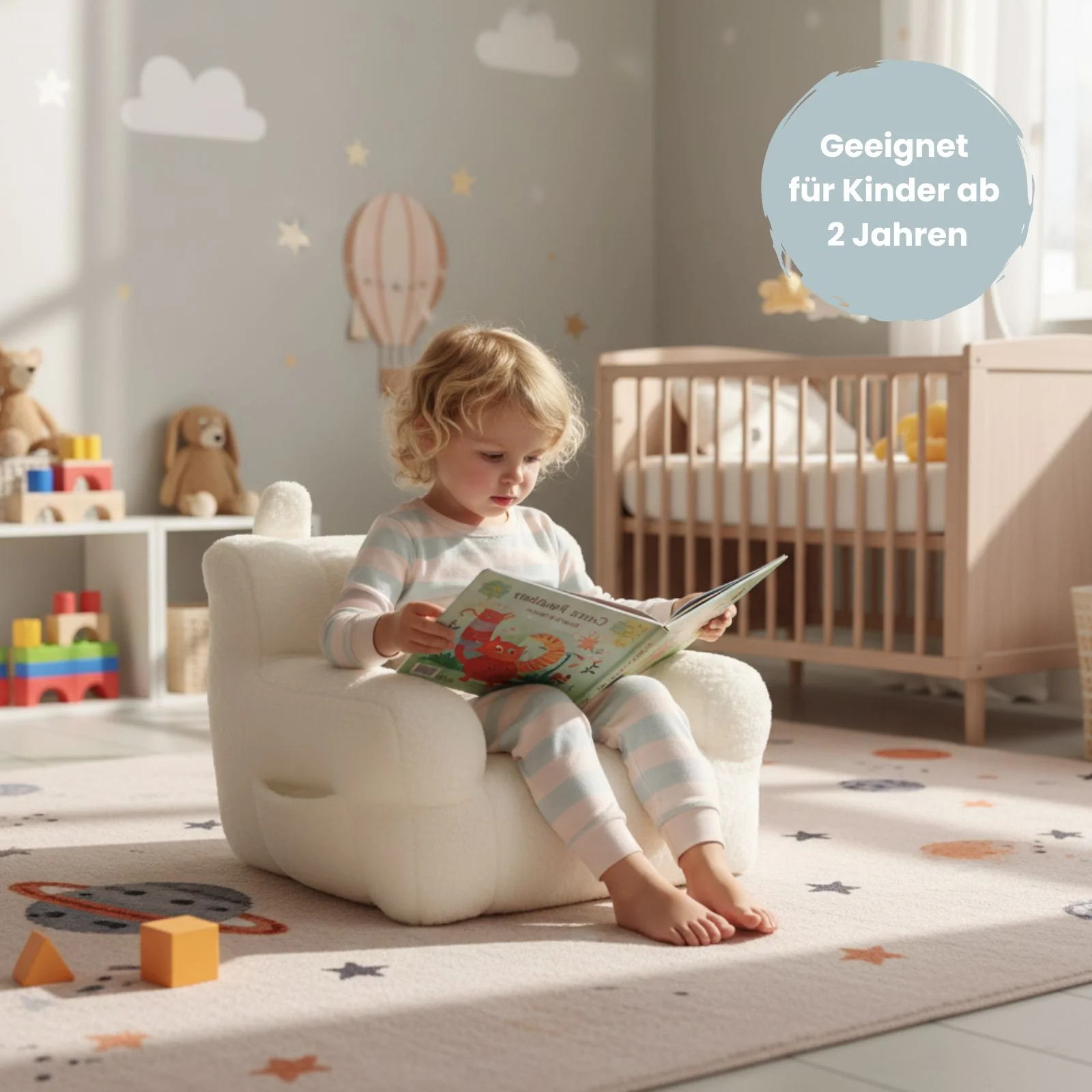 Kindersessel mit Ohren Mini-Sessel Kuschelsessel für Kinder Sitzsack - Image 2