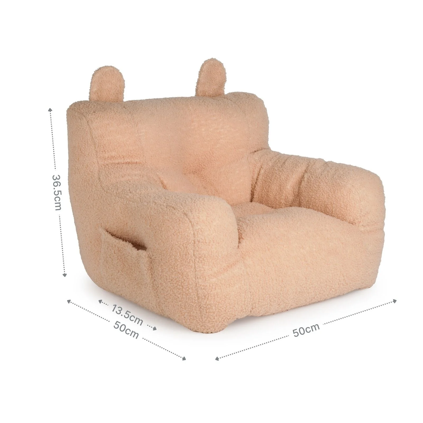 Kindersessel mit Ohren Sitzsack Mini-Sessel Kuschelsessel für Kinder - Image 7