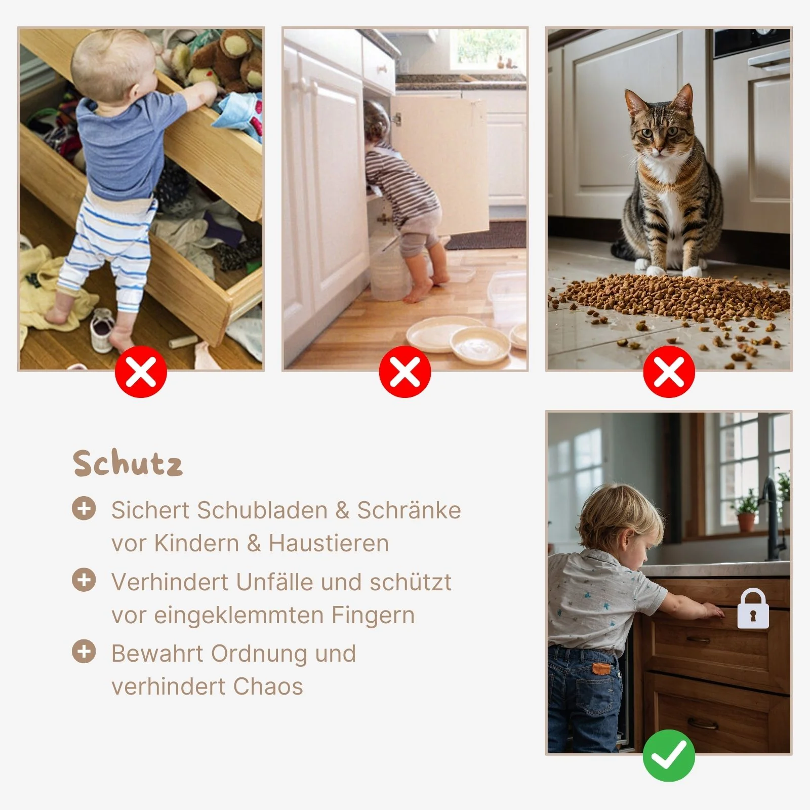 Kindersicherung Multi-Sicherung Schranksicherung 2er Set - Image 3