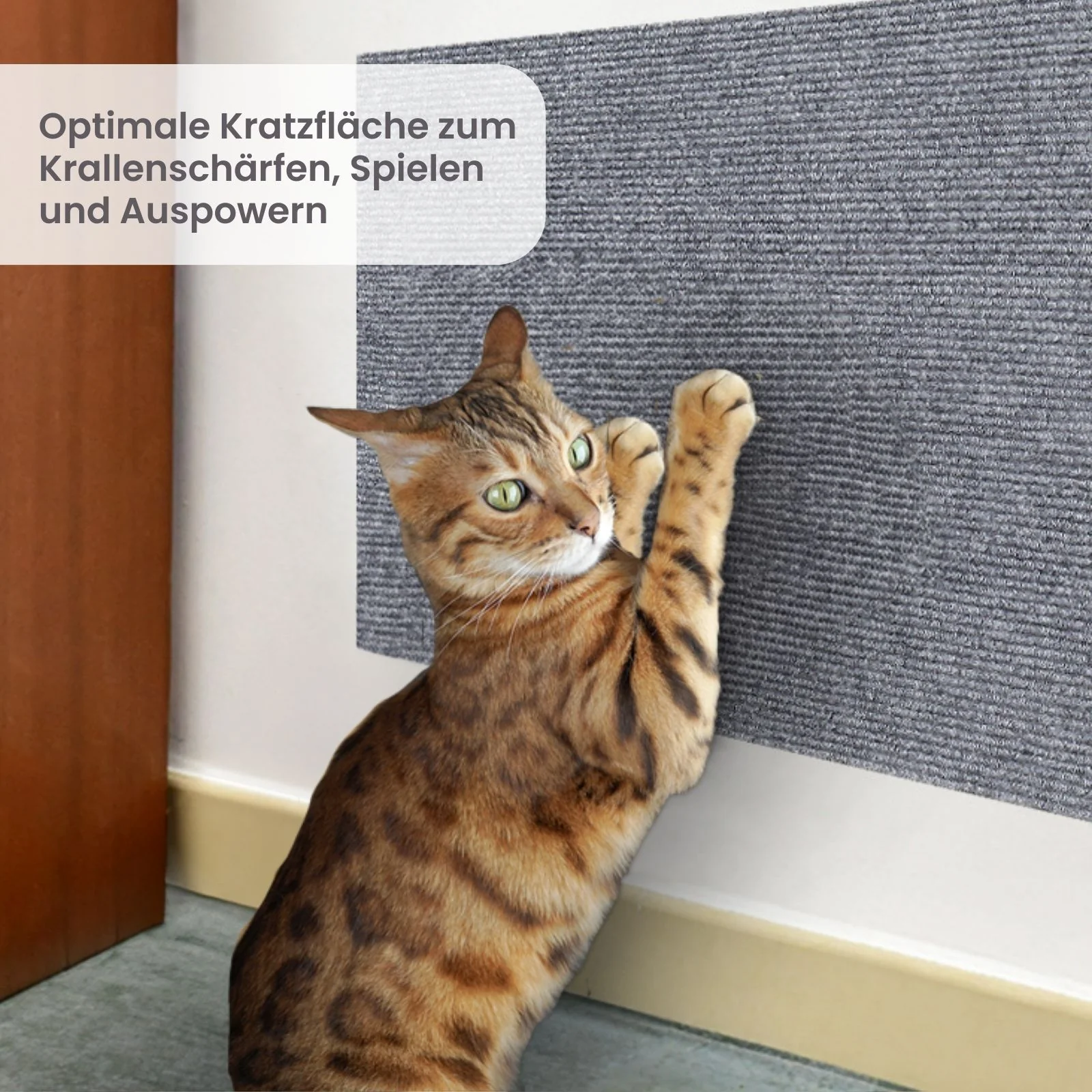 Klettermatte für Katzen Kratzmatte Kratzschutz Kratzbrett Kratzwand - Image 2