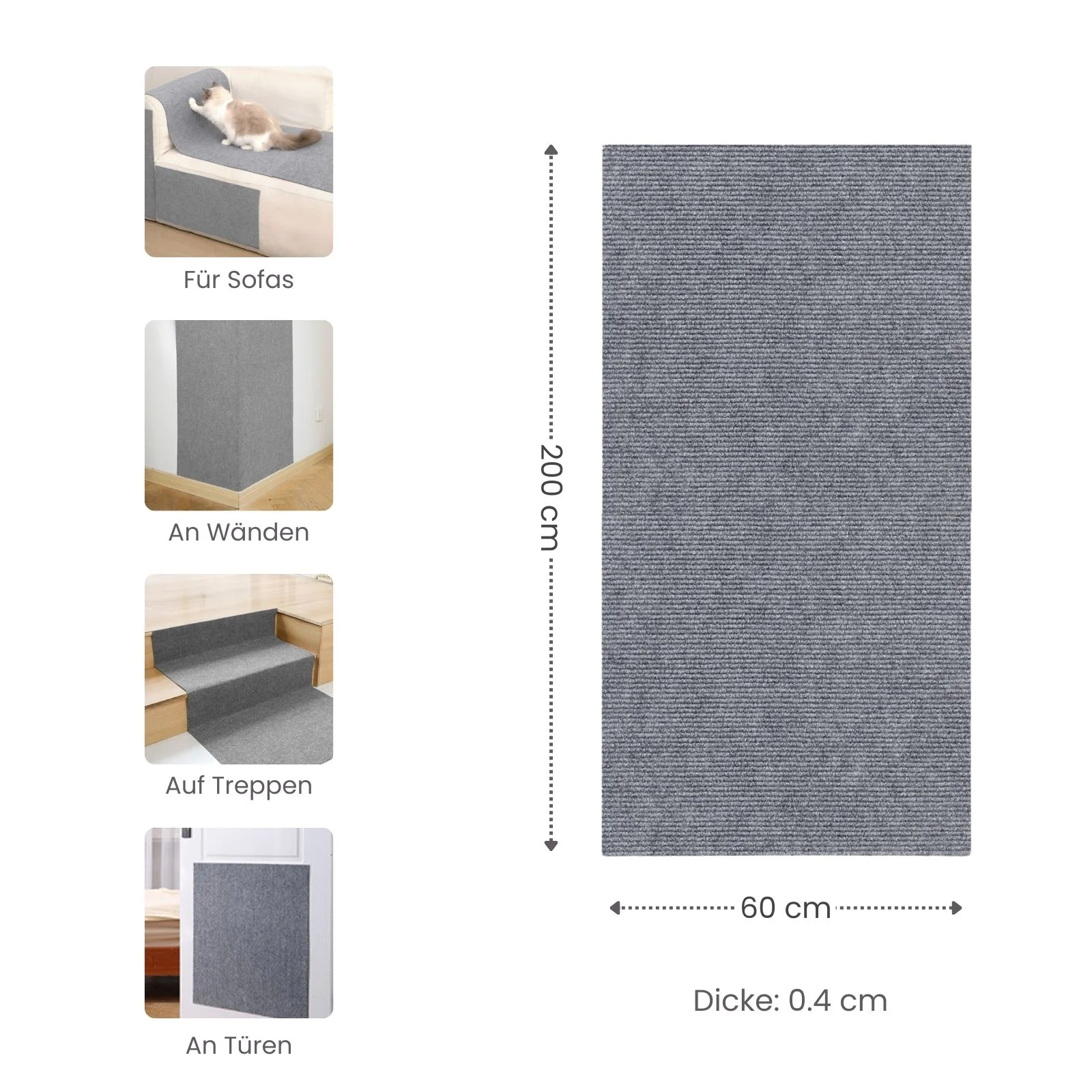 Klettermatte für Katzen Kratzmatte Kratzschutz Kratzbrett Kratzwand - Image 4