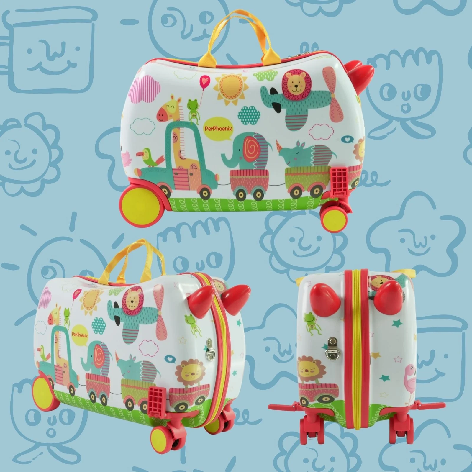 Kinderkoffer Koffer Kindertrolley Hartschalenkoffer Reisegepäck - Image 3
