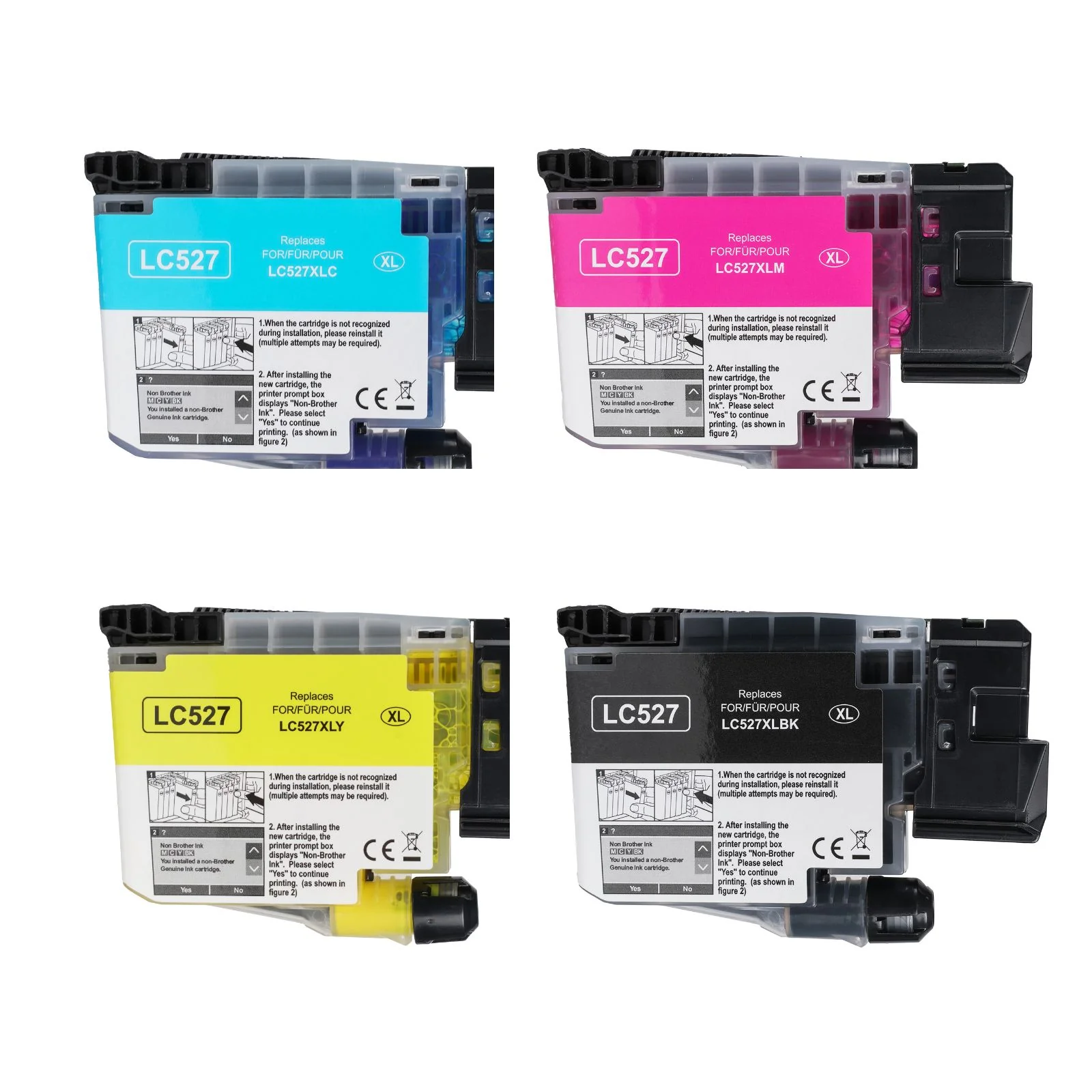 Kompatible Tintenpatrone XL für Brother MFC-J6760DW - Black Cyan Yellow Magenta - 4er Set