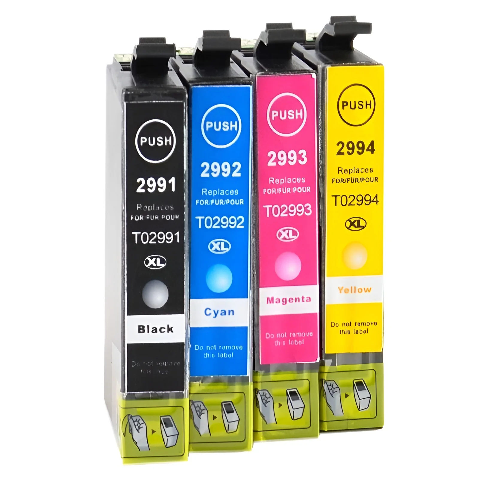 Kompatible Tintenpatrone XL für Epson Expression Home XP-432 - Black Cyan Yellow Magenta - 4er Set