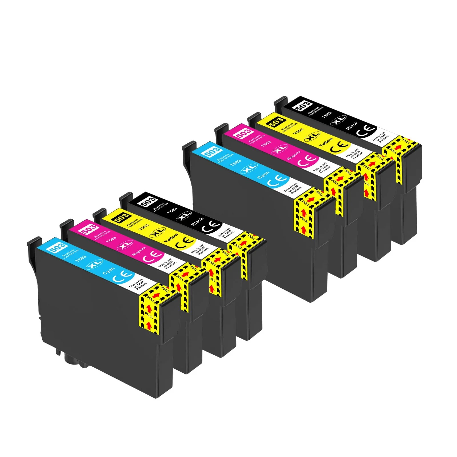 Kompatible Tintenpatrone XL für Epson Expression Home XP-5200 - Black Cyan Yellow Magenta - 8er Set