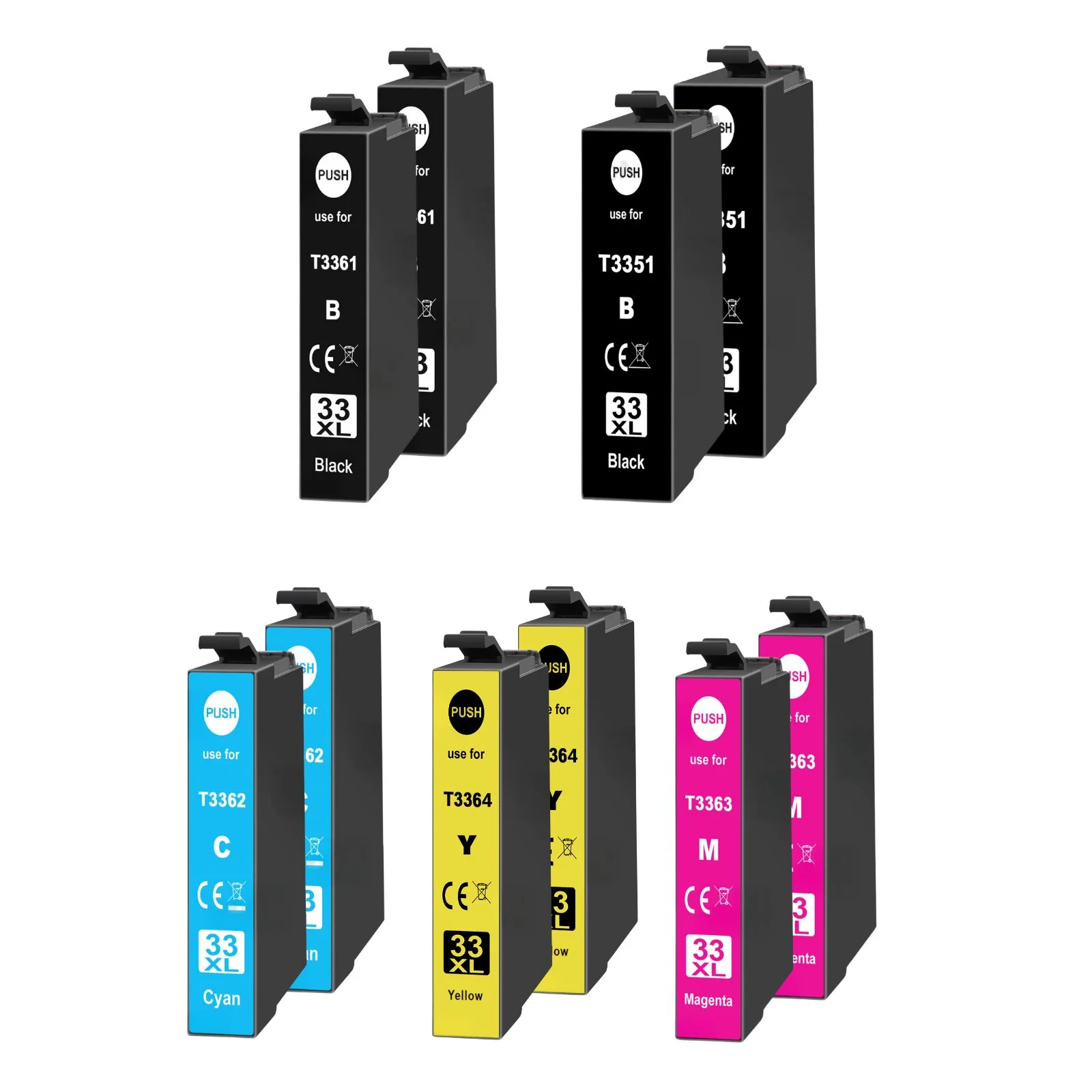 Kompatible Tintepatrone XL für Epson Expression Premium XP-900 - Photo Black - Black Cyan Yellow Magenta - 10er Set