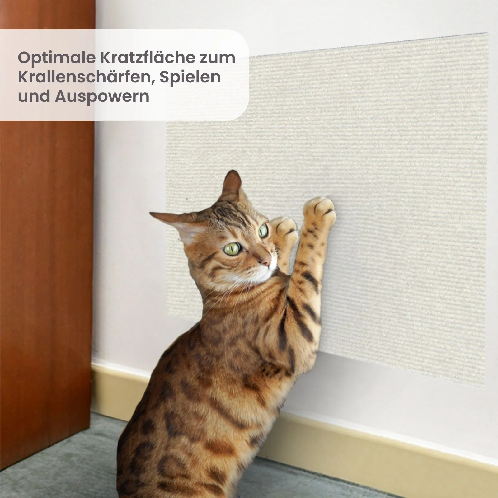 Kratzbrett für Katzen Kratzwand Klettermatte Kratzmatte Kratzschutz - Image 2