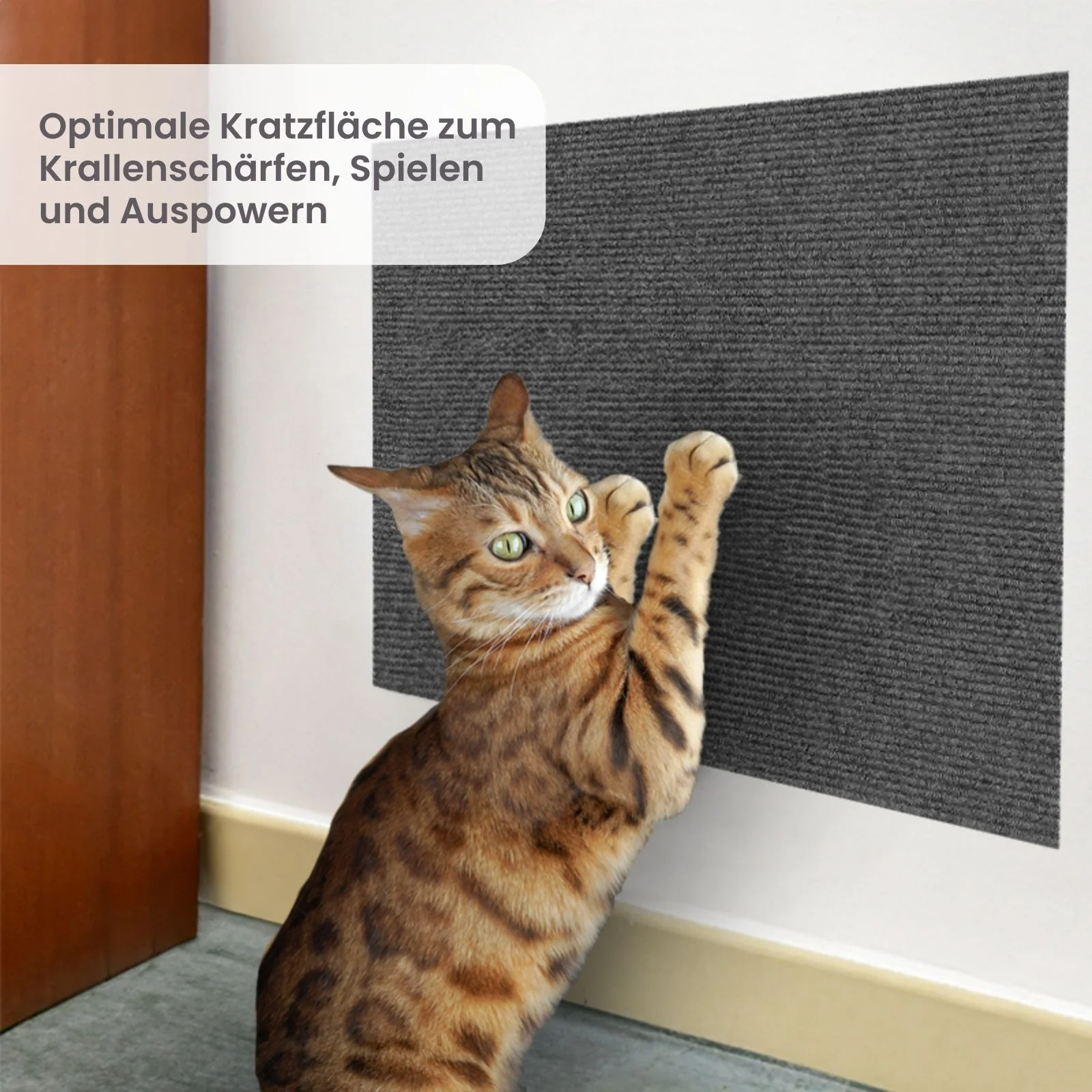 Kratzmatte für Katzen Kratzwand Klettermatte Kratzschutz Kratzbrett - Image 2