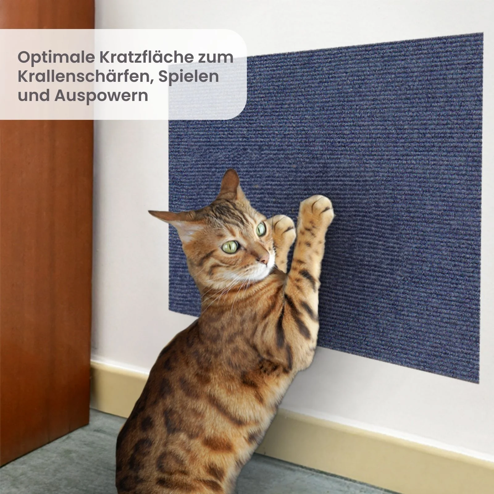 Kratzwand für Katzen Kratzschutz Kratzmatte Kratzbrett Klettermatte - Image 2
