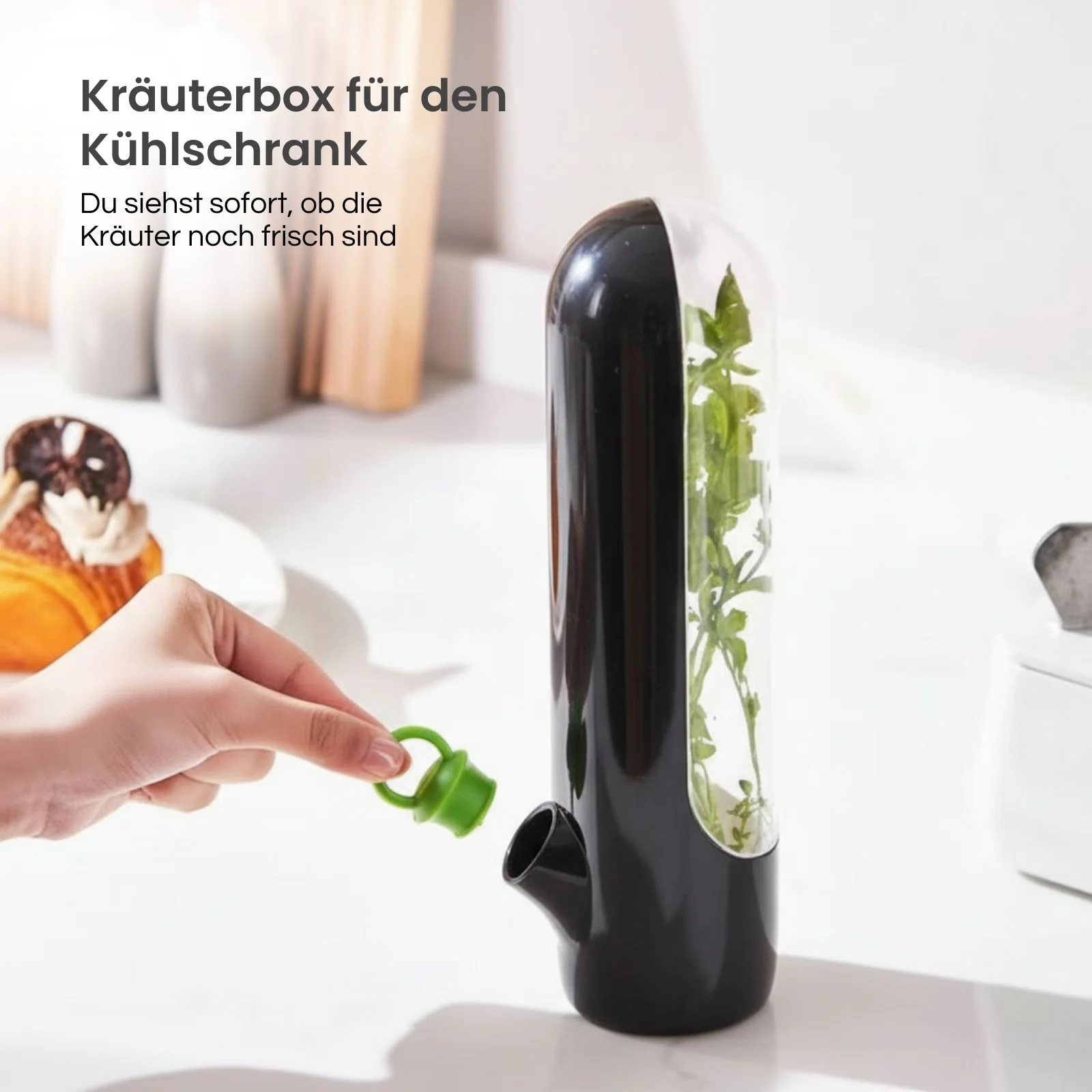 Kräuter-Aufbewahrungsbehälter Frischhaltebox für Kräuter Frischebox - Image 2