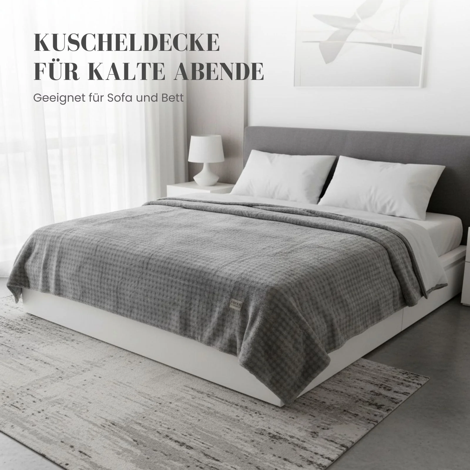Kuscheldecke Winterdecke Bettdecke Steppdecke Flauschdecke Decke - Image 2