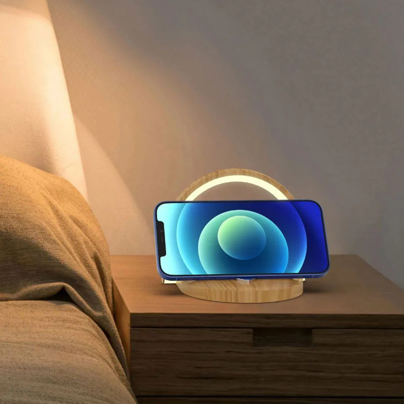 Ladestation mit Beleuchtung Smartphone Ladegerät Wireless Charger - Image 3