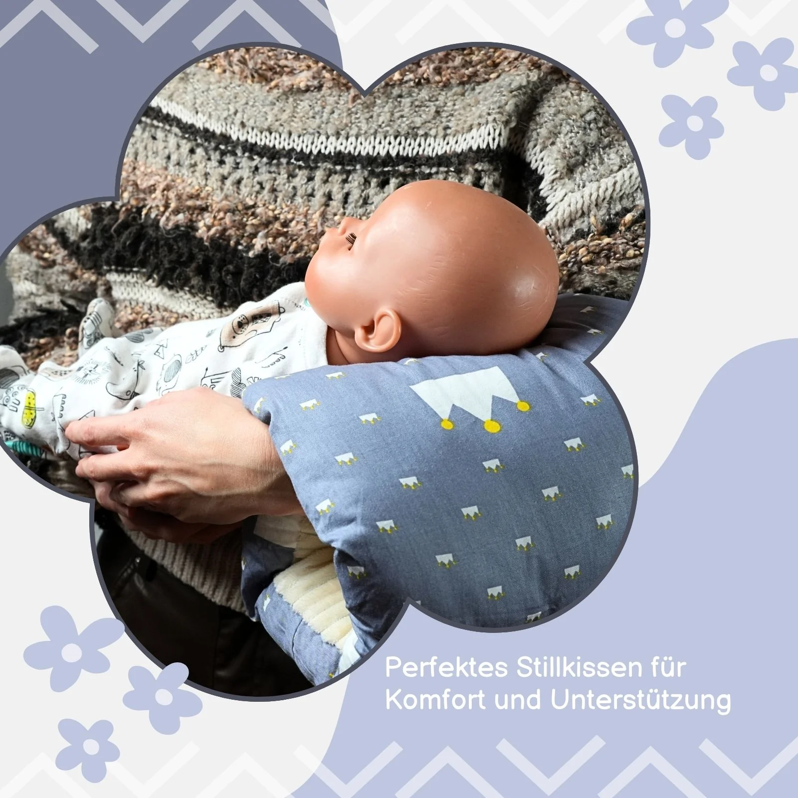 Lagerungskissen Arm-Stützkissen Baby-Stillkissen Lagerungsrolle Entlastungspolster - Image 2