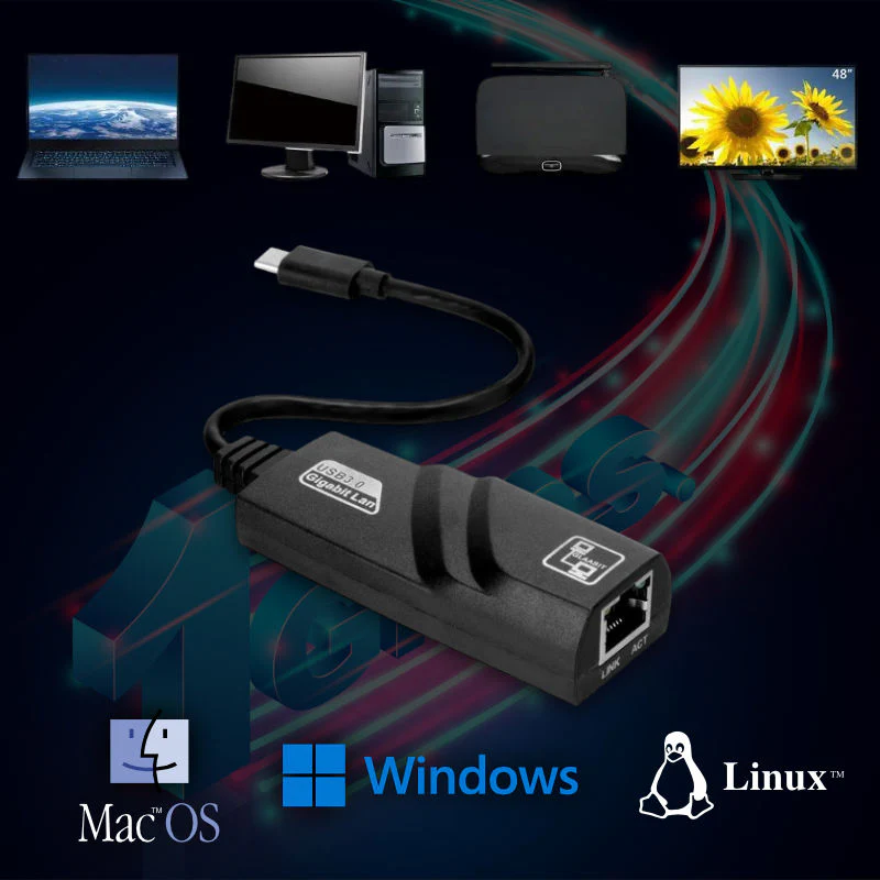 LAN USB-C LAN zu USB-C Adapter Ethernet Adapter Ethernet USB-C Adapter - Image 4