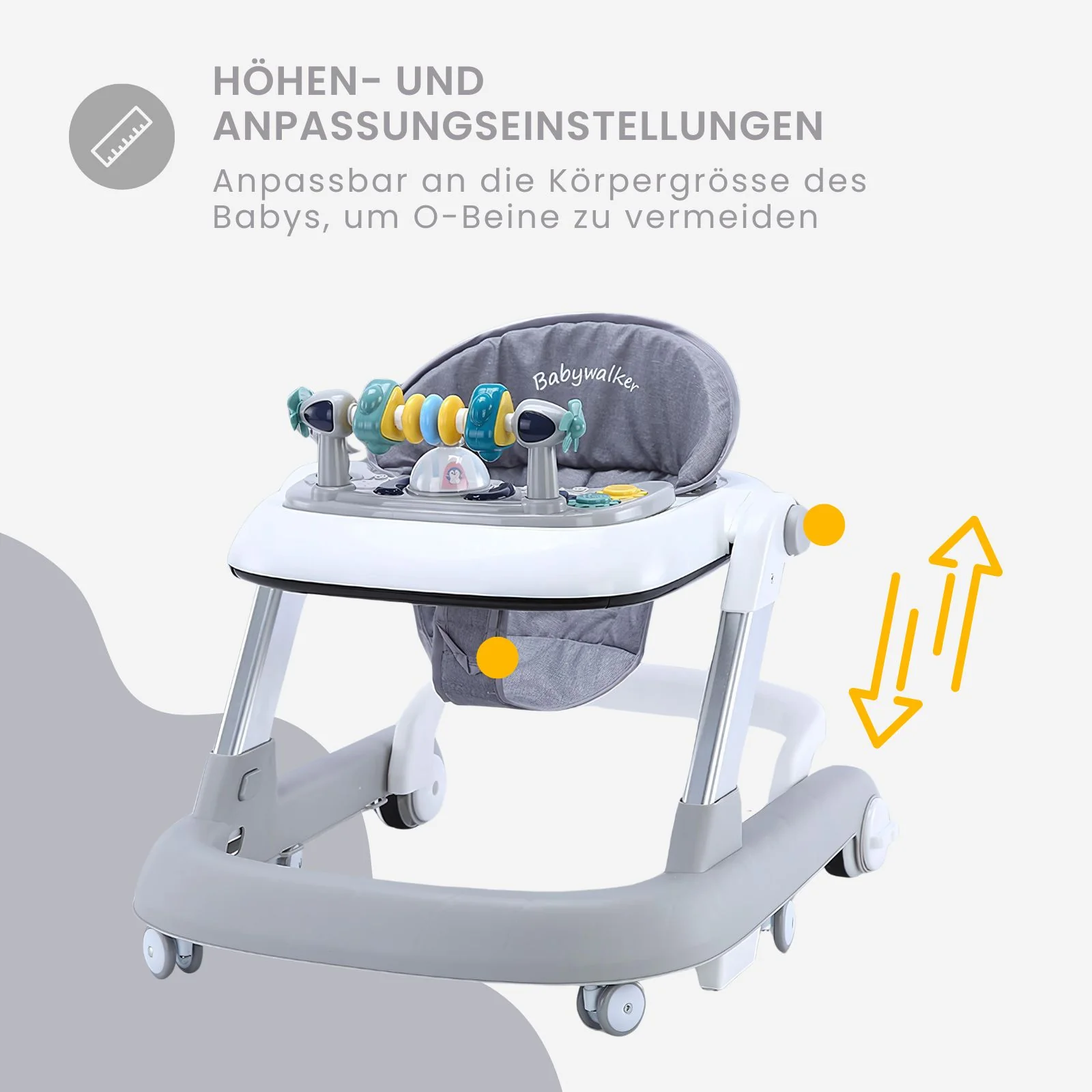 Lauflernhilfe Baby Walker Lauflernwagen Laufwagen Gehfrei Laufhilfe Kleinkinder - Image 9
