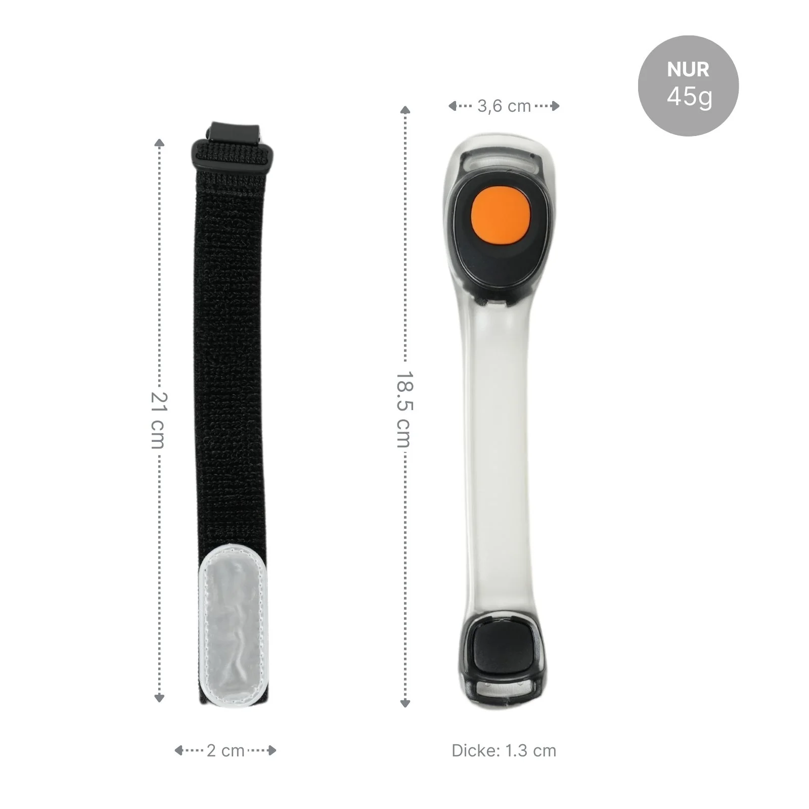 LED-Armband Leuchtarmband Sicherheitsarmband Laufarmband Warnarmband - Image 3