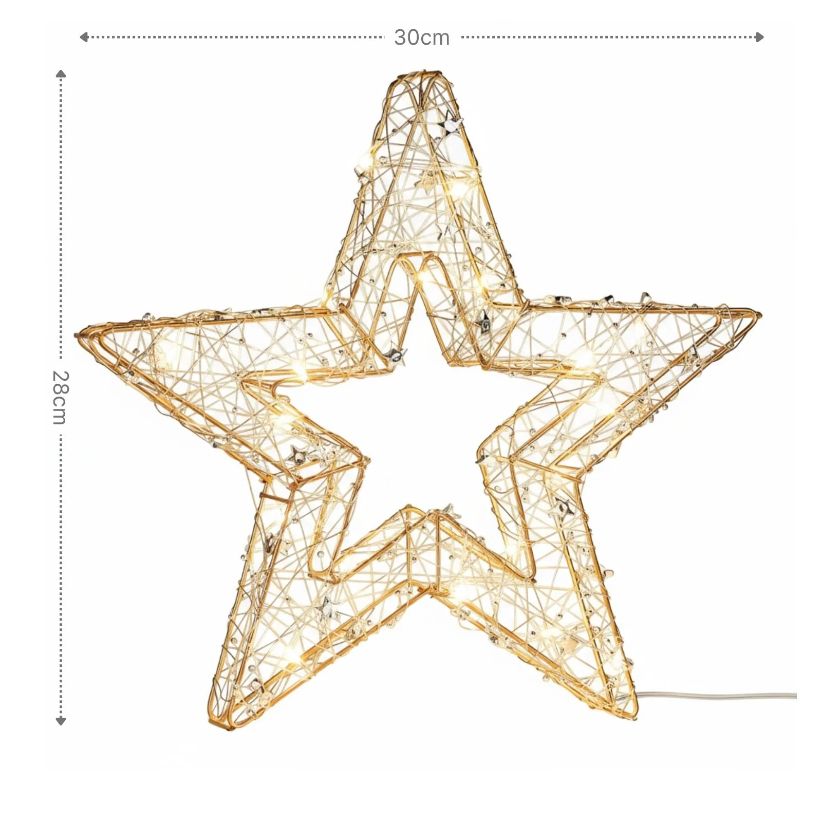 LED-Dekostern offen Drahtstern 3D Leuchtstern Weihnachtsstern - Image 5