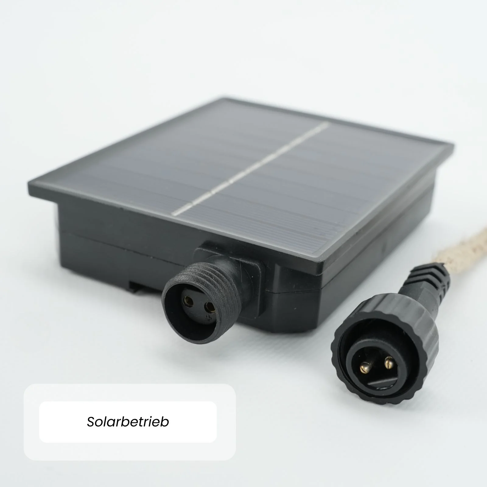 LED-Hanfseil-Lichterkette Gartenbeleuchtung Solar-Leuchtkette Lampe - Image 5